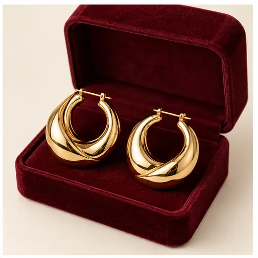 Sculptural Hoop Earrings sample image