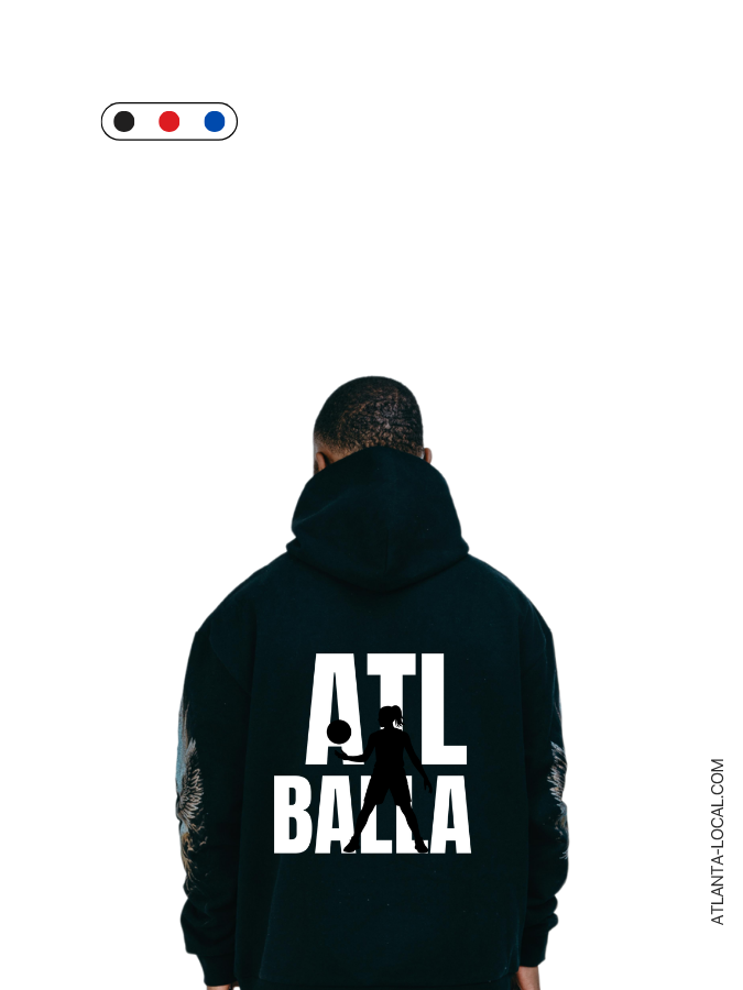 ATL Baller Hoodie – White Black