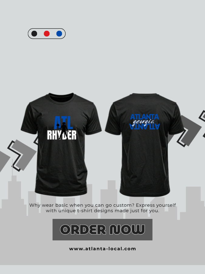 ATL Playa Tee – White Blue