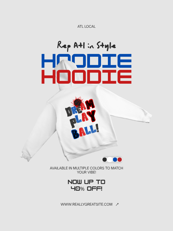 Dream Play Ball Hoodie – White